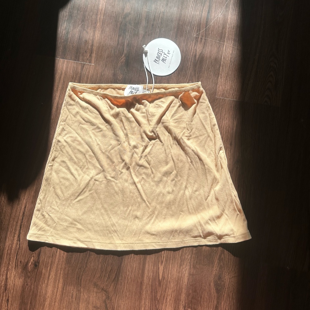 NWT PRINCESS POLLY Hollie Mini Skirt - Beige